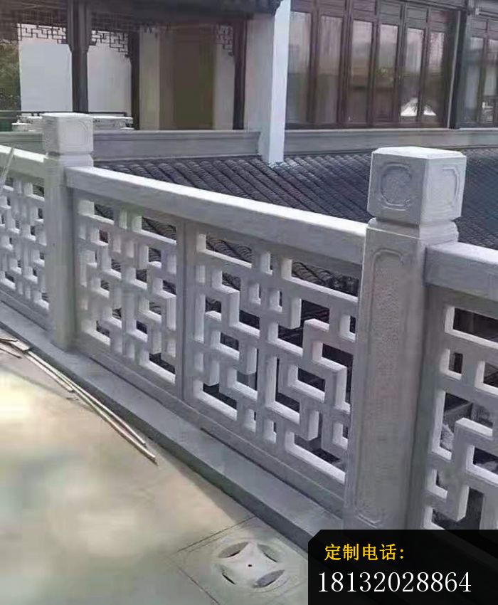 仿古石浮雕栏板园林景观石雕 (26)_700*850