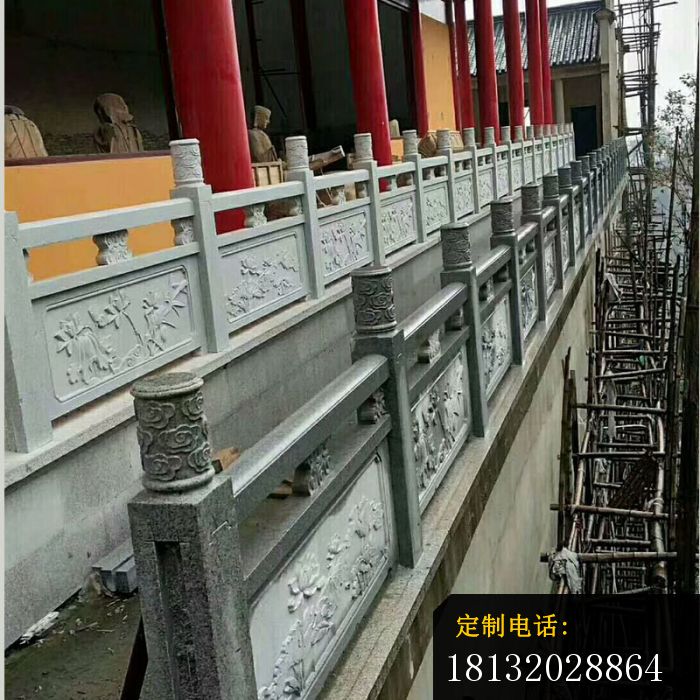 仿古石浮雕栏板园林景观石雕 (14)_700*700