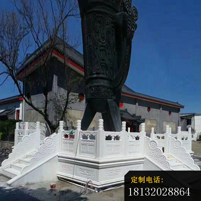 汉白玉升旗台广场景观石雕 (2)_700*700