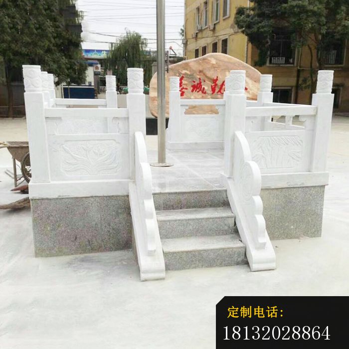 汉白玉升旗台校园景观石雕 (5)_700*700