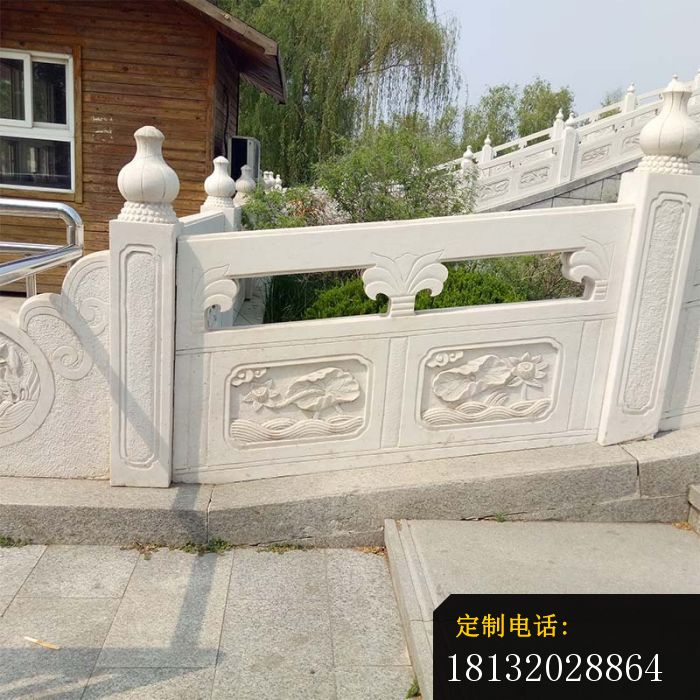 汉白玉浮雕栏板别墅景观石雕 (6)_700*700