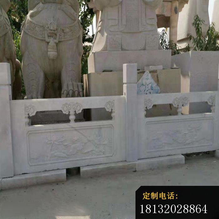 汉白玉浮雕栏板寺庙景观石雕 (3)_700*700