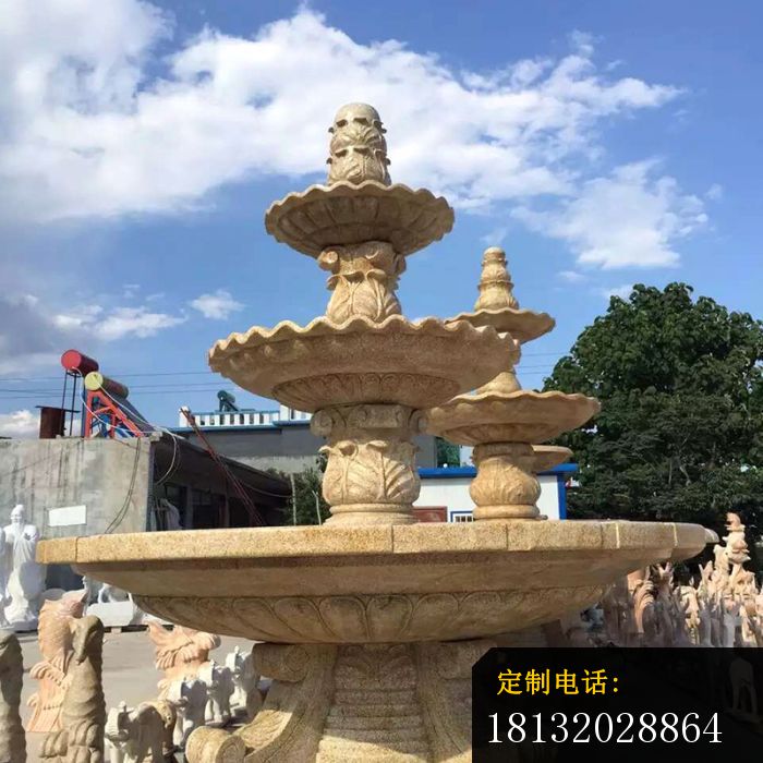 欧式石雕喷泉大型多层喷泉石雕 (1)_700*700
