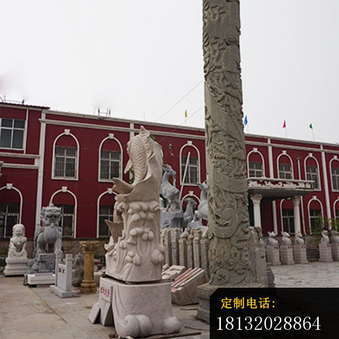 盘龙柱石雕广场景观雕塑 (3)_700*700