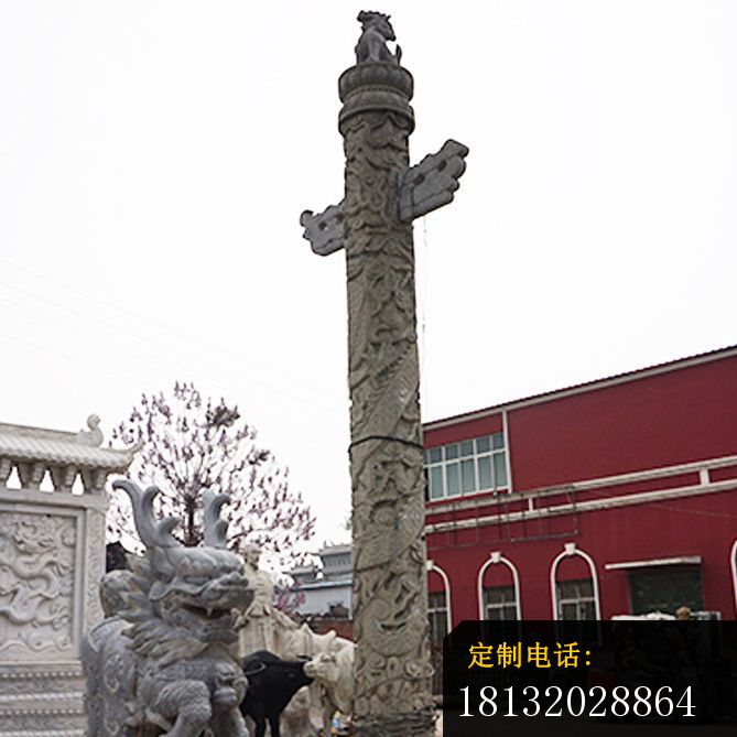 盘龙柱石雕广场景观雕塑 (1)_669*669