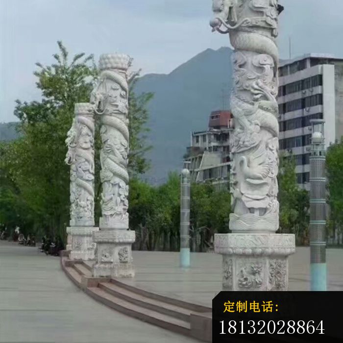 盘龙柱石雕广场景观雕塑 (7)_700*700