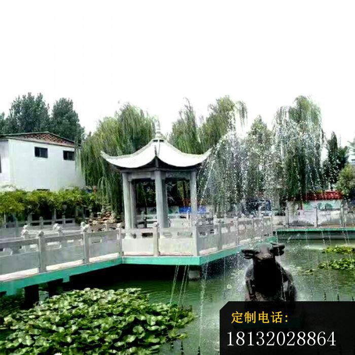 园林景观石雕单层六角石凉亭 (2)_700*700