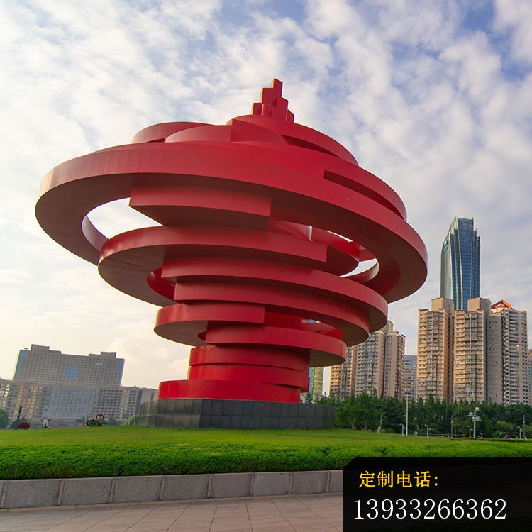不锈钢城市抽象旋风雕塑_750*750