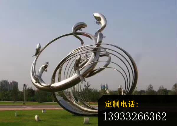 公园艺术不锈钢造型雕塑_600*426
