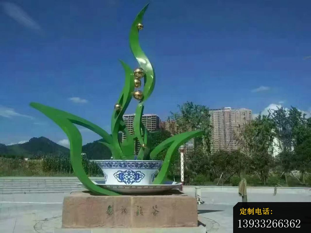 不锈钢广场水仙花雕塑_1066*799
