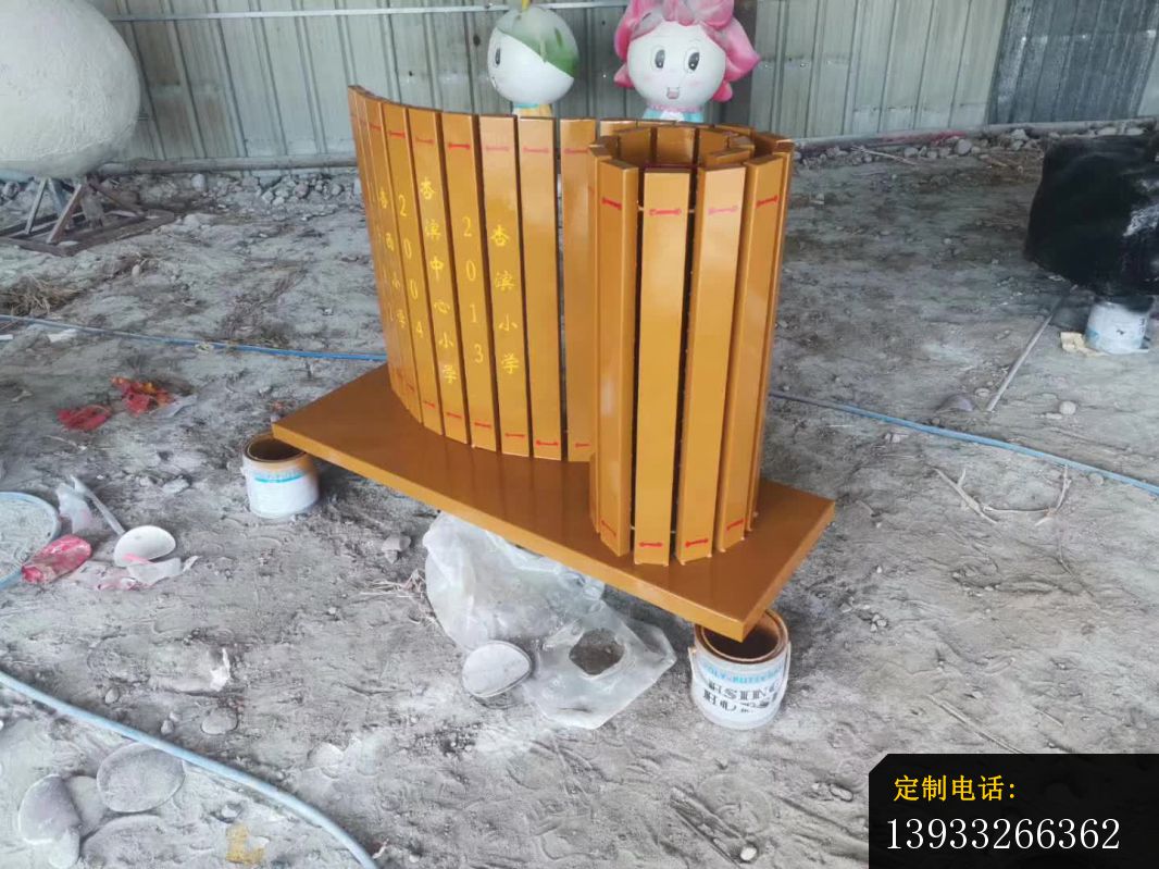 不锈钢广场竹简景雕塑_1066*799