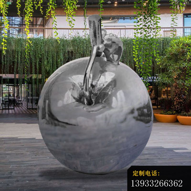 不锈钢户外镜面水果雕塑_800*800