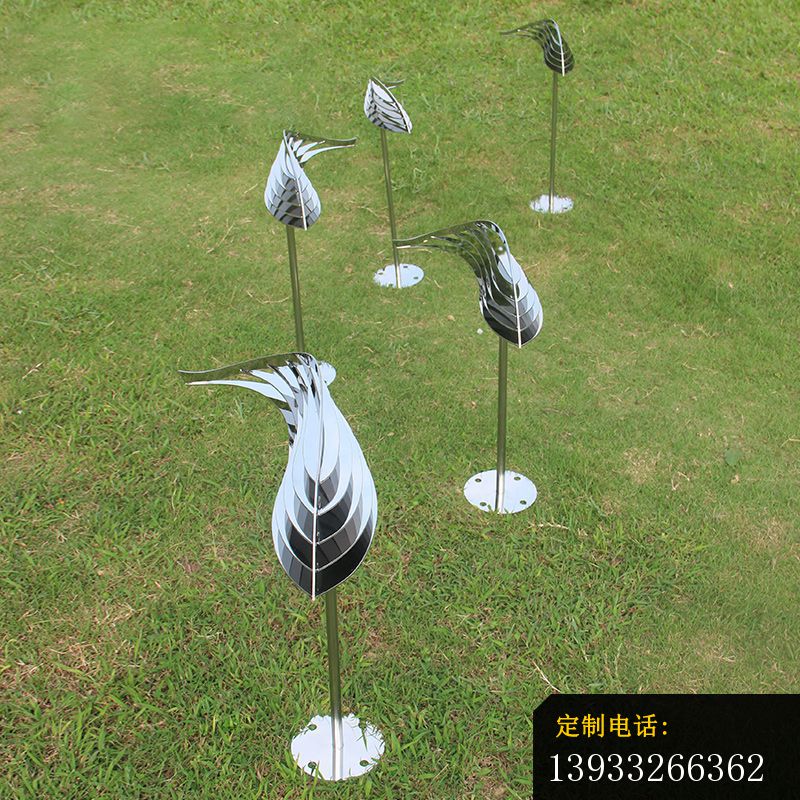 不锈钢镜面鱼造型雕塑 _800*800
