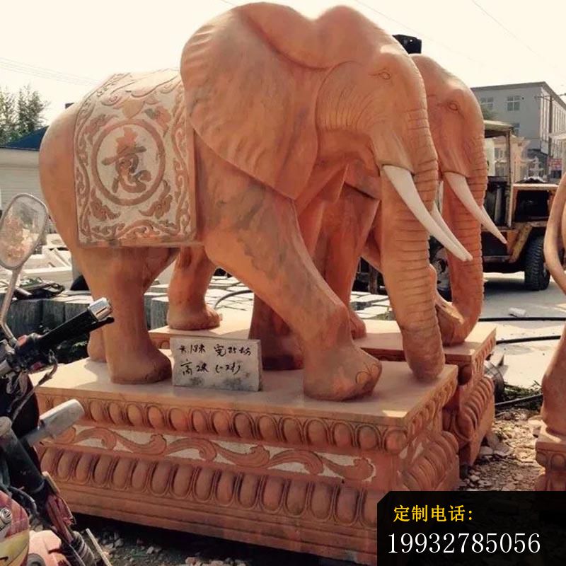 2米高石头大象，2米高石雕大象_800*800