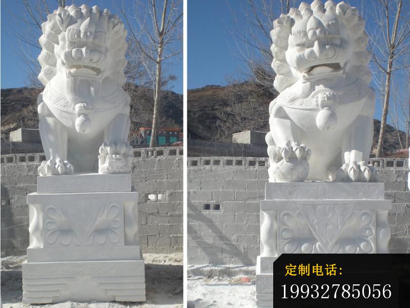 3米高石头狮子，石雕狮子雕塑_800*600