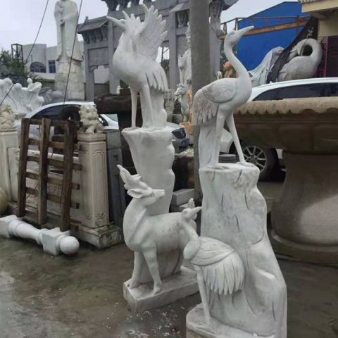 贵阳园林景观仙鹤石雕