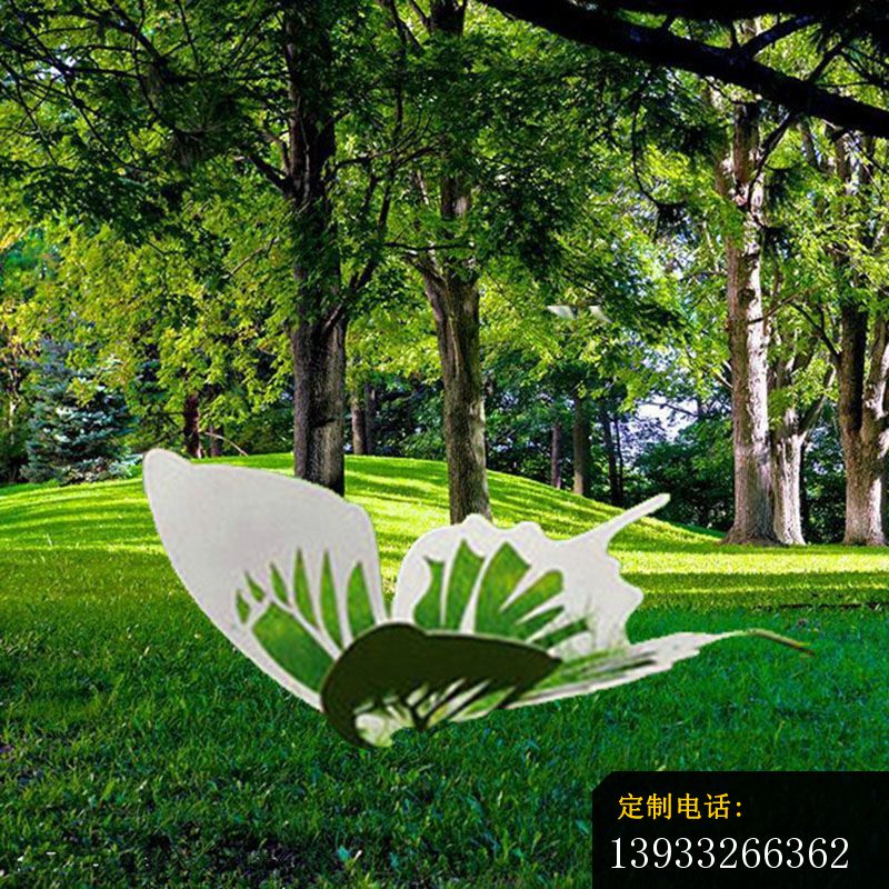 不锈钢镂空蝴蝶装饰雕塑_800*800