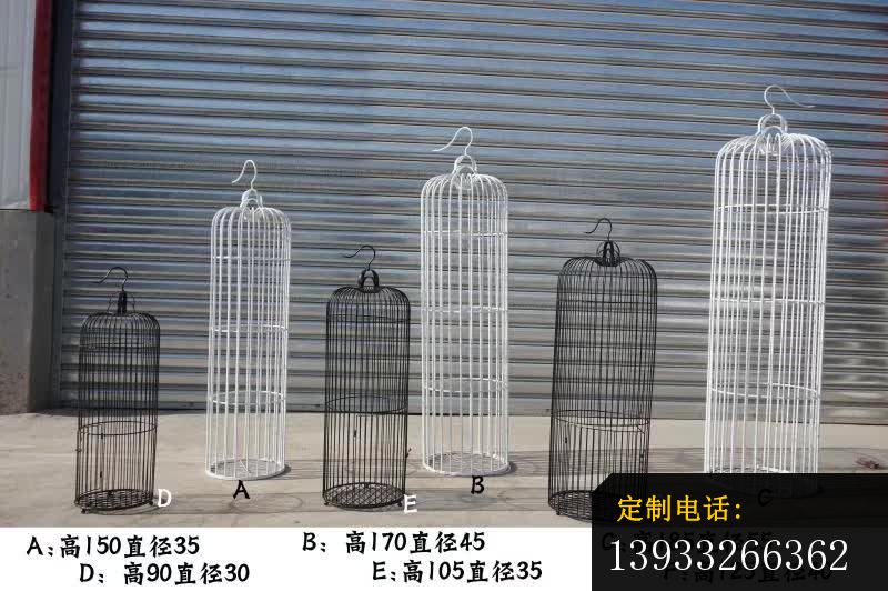 不锈钢镂空鸟笼雕塑_800*532