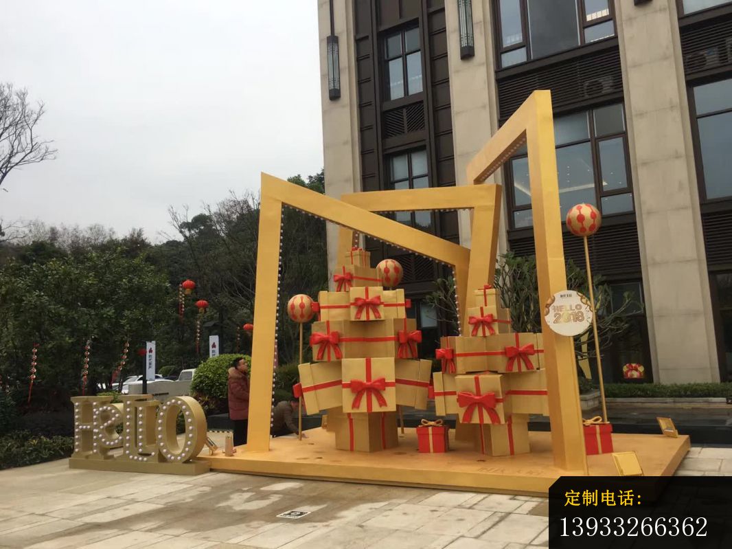 不锈钢美陈礼物景观摆件雕塑_1066*799