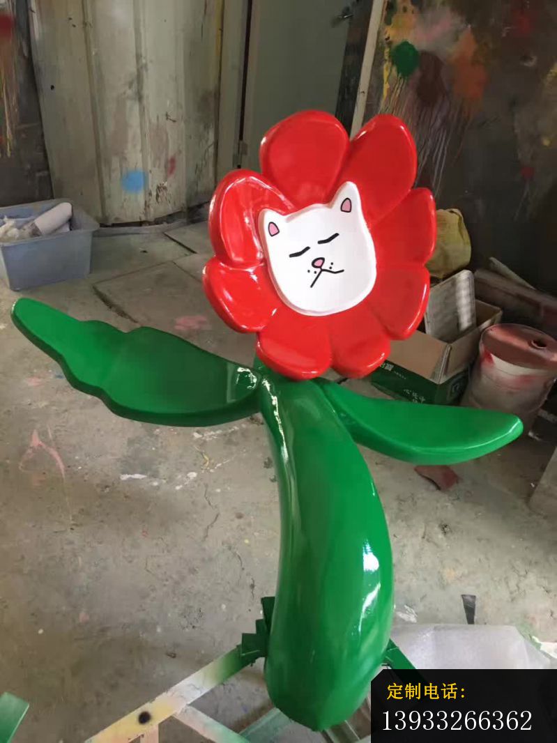 不锈钢太阳花景观装饰雕塑_799*1066
