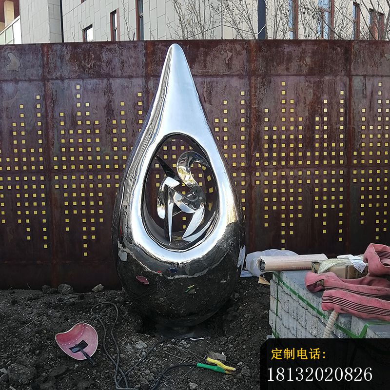 不锈钢镜面水滴雕塑 (1)_800*800