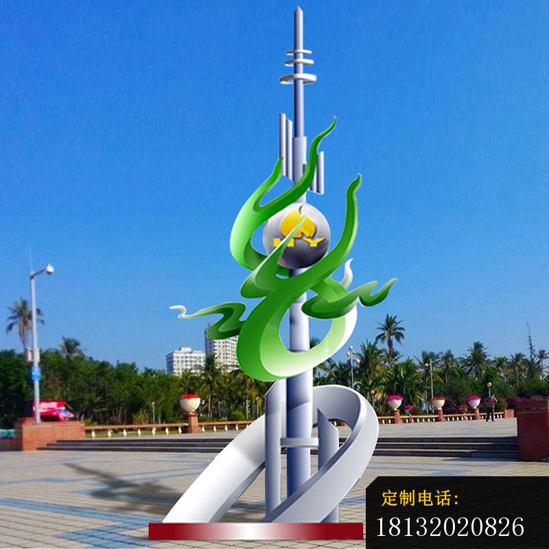 不锈钢绿色生态城市雕塑_800*800