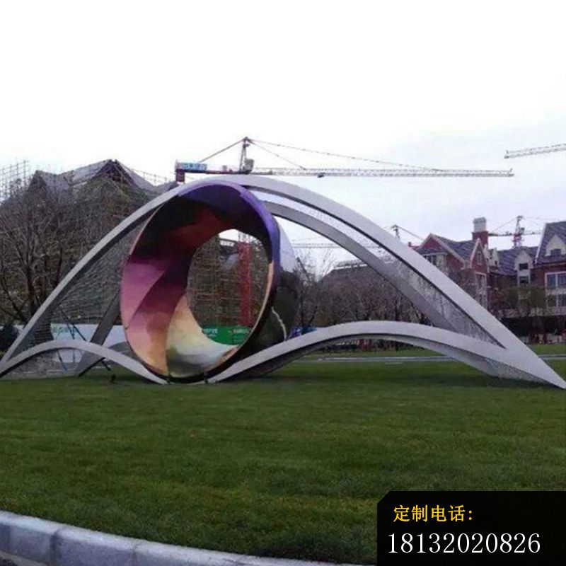 不锈钢放眼未来景观雕塑_800*800