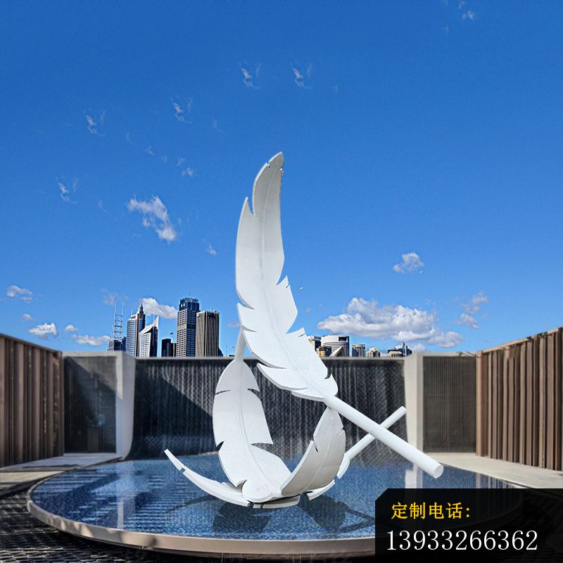 不锈钢羽毛装饰雕塑_800*800