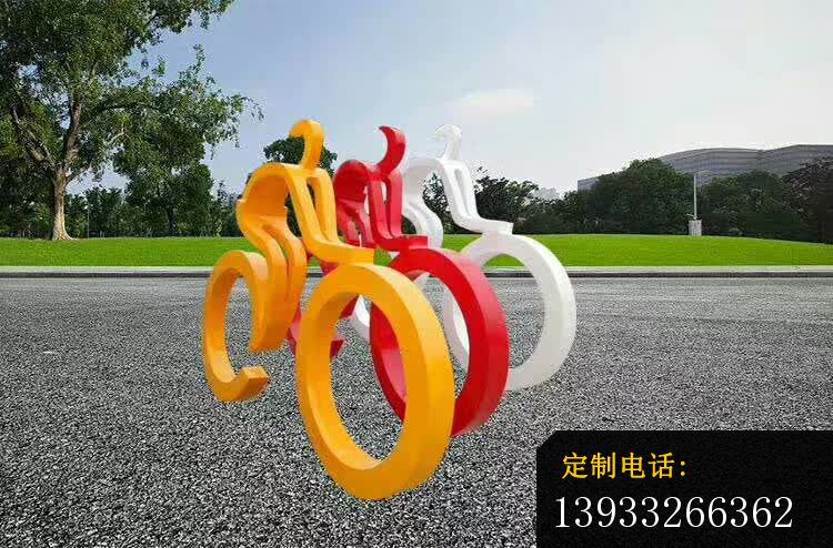 不锈钢运动景观雕塑_750*494