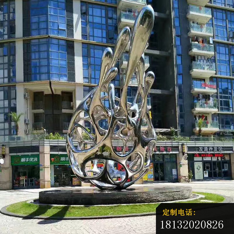 不锈钢火龙果景观雕塑_800*800