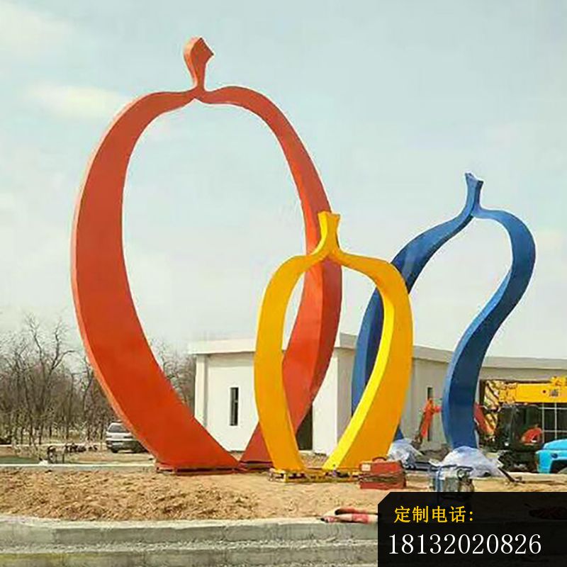 不锈钢公园苹果梨雕塑_800*800