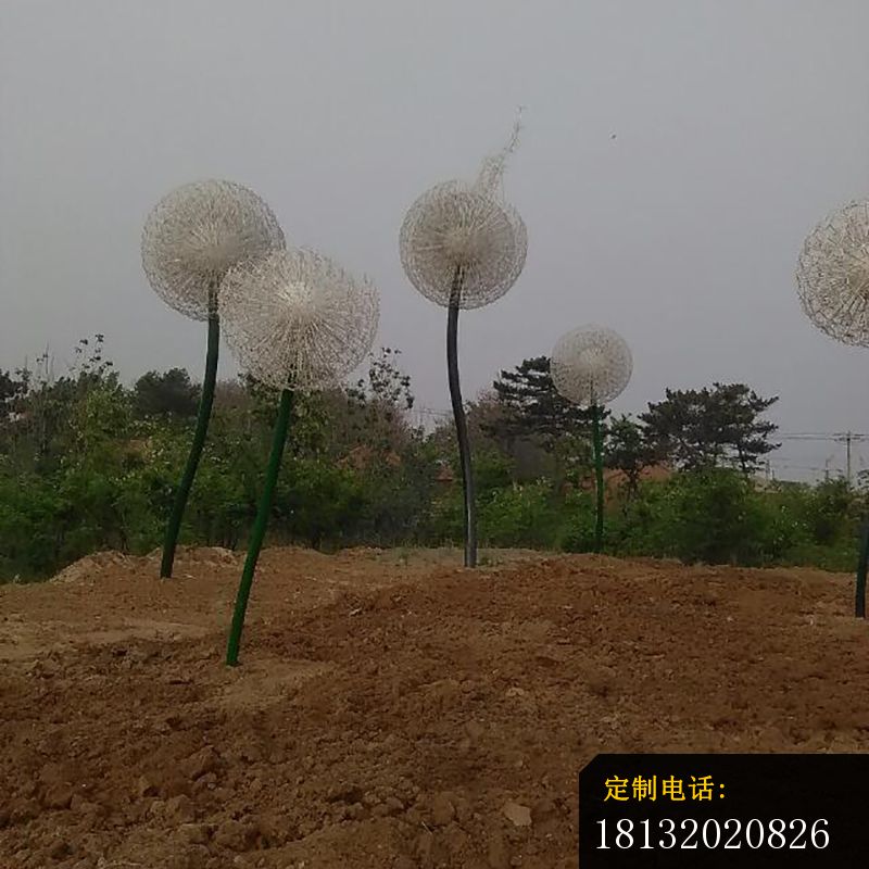 不锈钢蒲公英雕塑_800*800