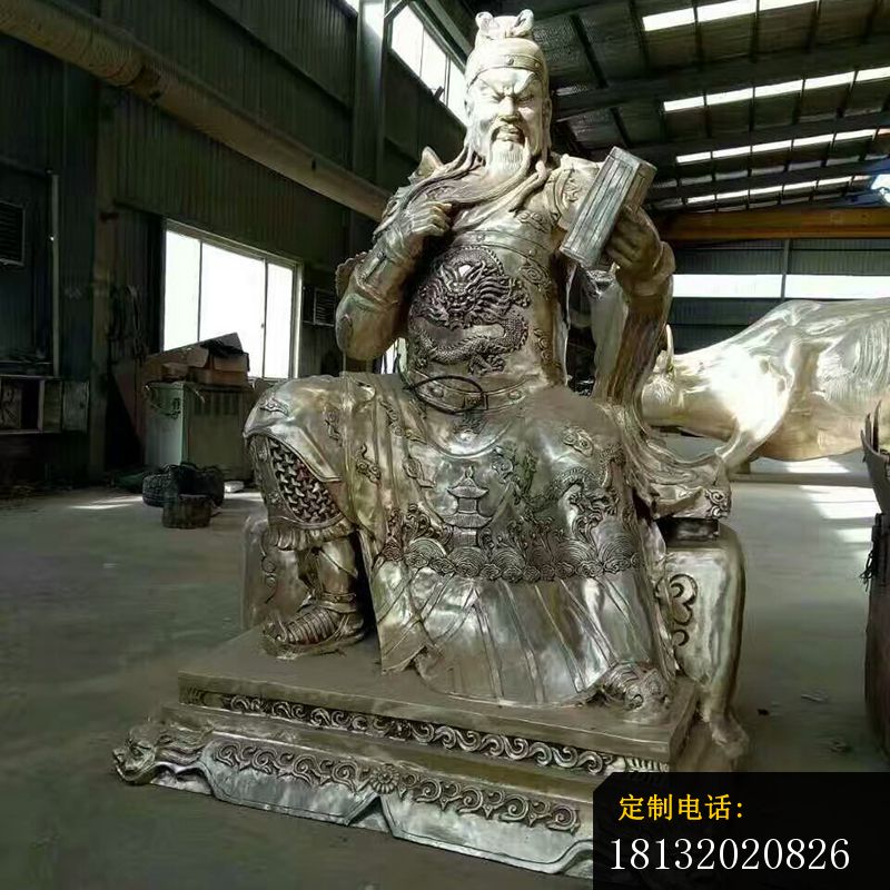 读书关公铜雕_800*800