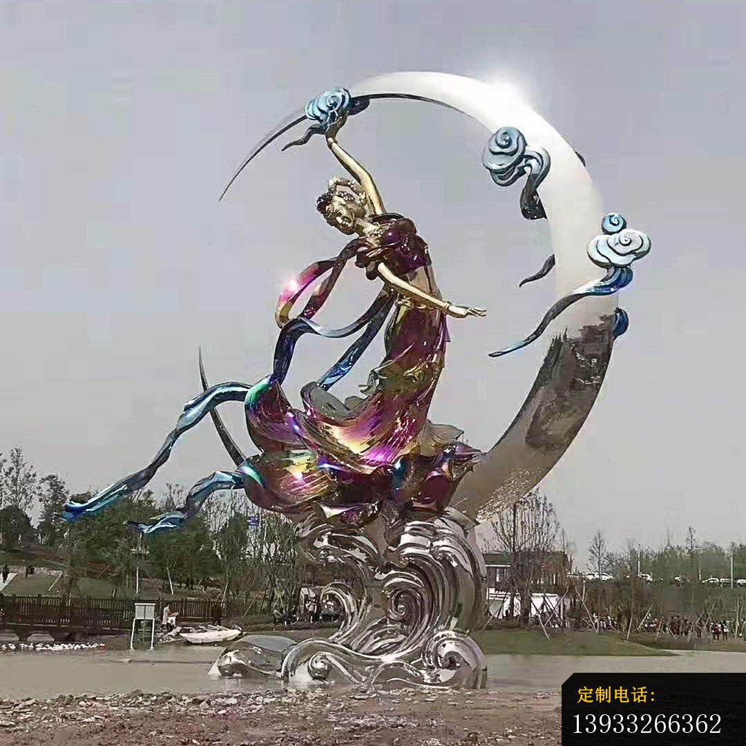 不锈钢嫦娥奔月造型雕塑_1080*1080