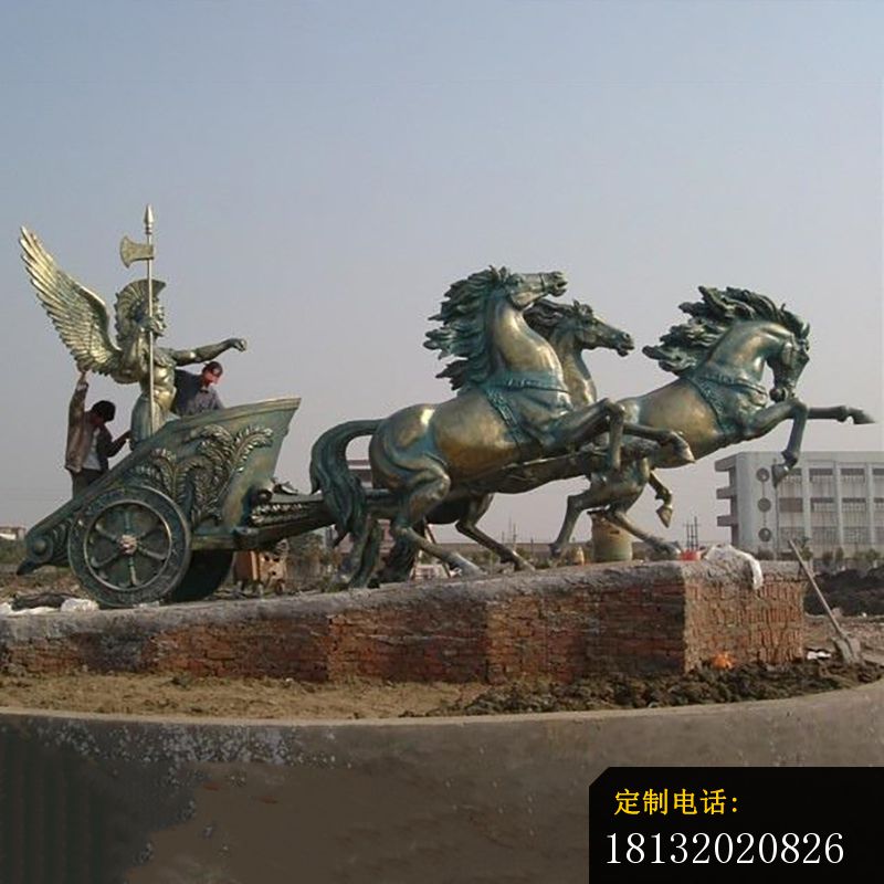 阿波罗战车铜雕马雕塑_800*800