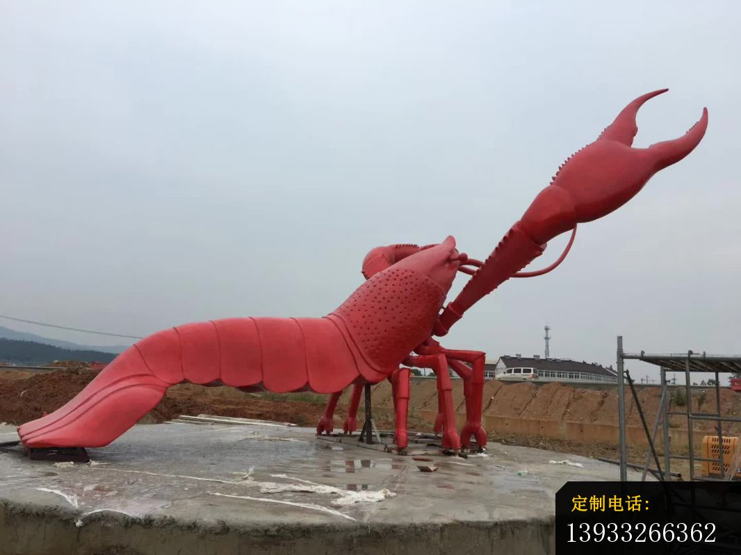 大型不锈钢龙虾景观雕塑 _1066*799