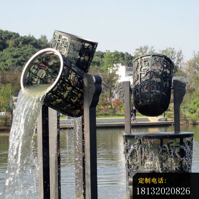 公园水缸喷泉铜雕_800*800