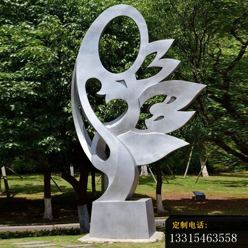 不锈钢金属公园抽象雕塑_800*800