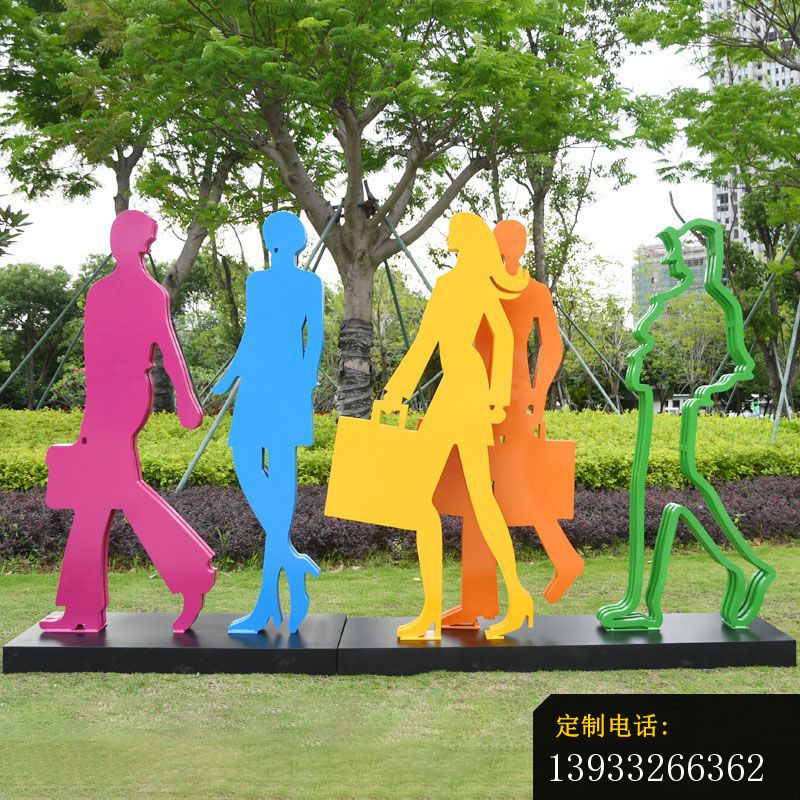 都市商场购物抽象人物雕塑_800*800