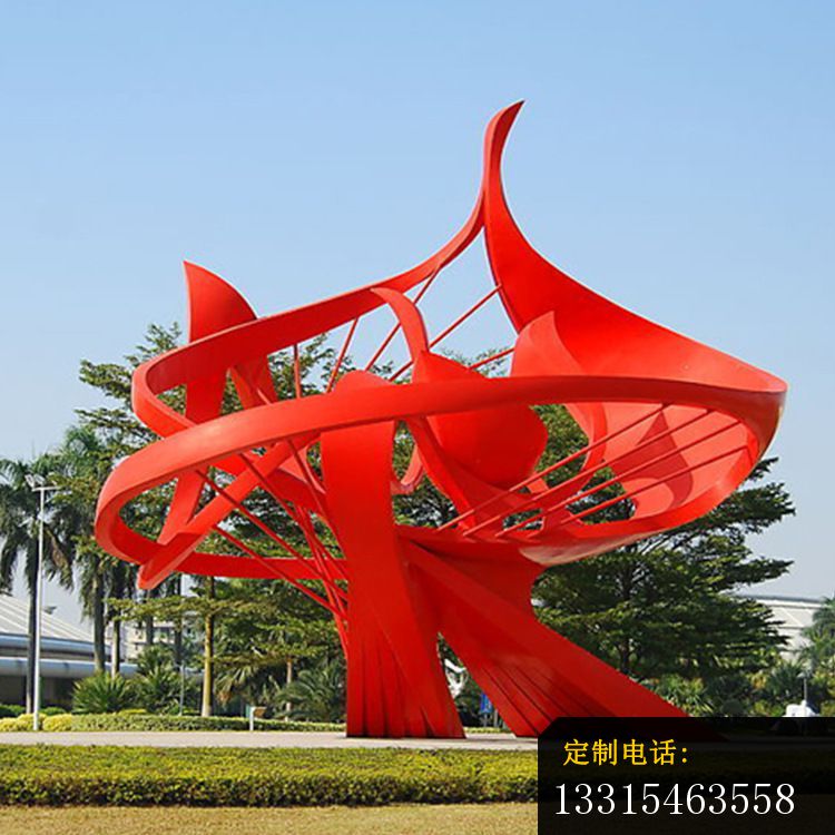 公园景观抽象雕塑不锈钢_750*750