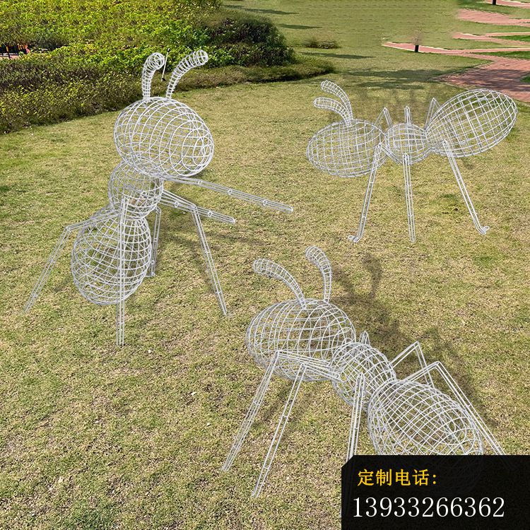 公园镂空蚂蚁装饰雕塑_750*750