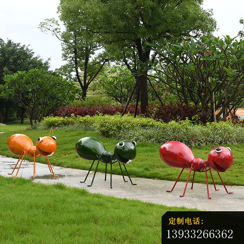户外彩色不锈钢蚂蚁摆件雕塑_790*790