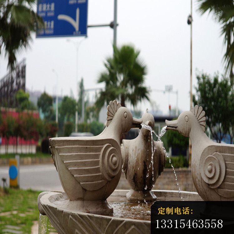 石雕城市动物喷泉雕塑_750*750