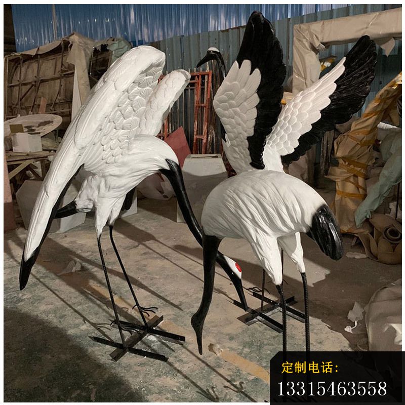 石雕展翅仙鹤动物雕塑_800*800