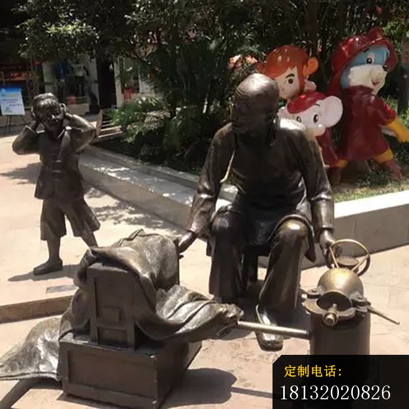 爆米花广场小品铜雕_800*800