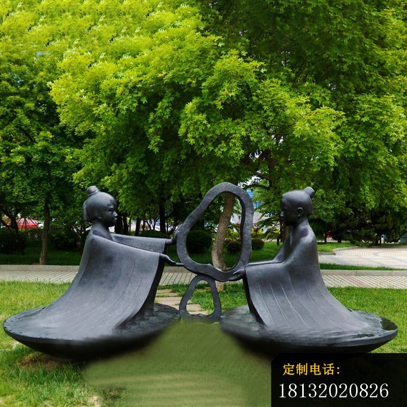 孔融让梨公园景观铜雕_800*800