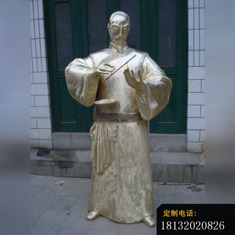 清朝制药人物铜雕人物铜雕 (1)_800*800