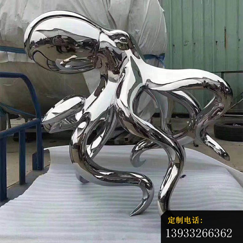 镜面不锈钢章鱼雕塑_790*790