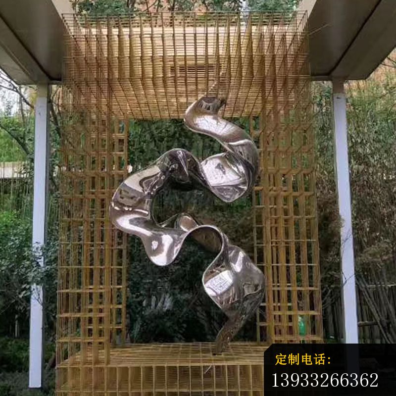 镜面户外不锈钢抽象雕塑_800*800