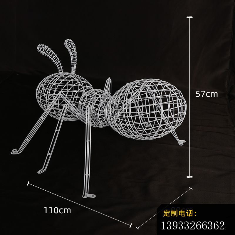 蚂蚁不锈钢镂空摆件雕塑_800*800